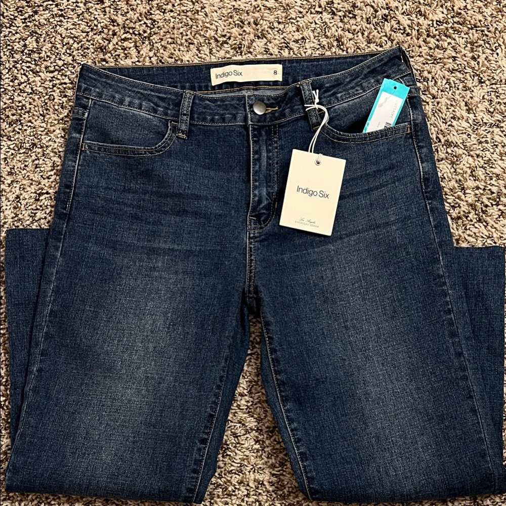 Indigo Women's Classic Navy Straight Leg Jeans